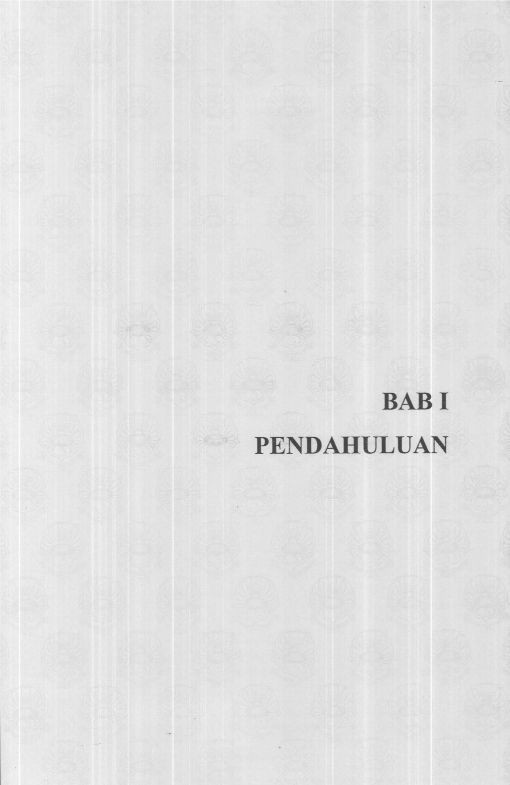 Babi Pendahuluan Babi