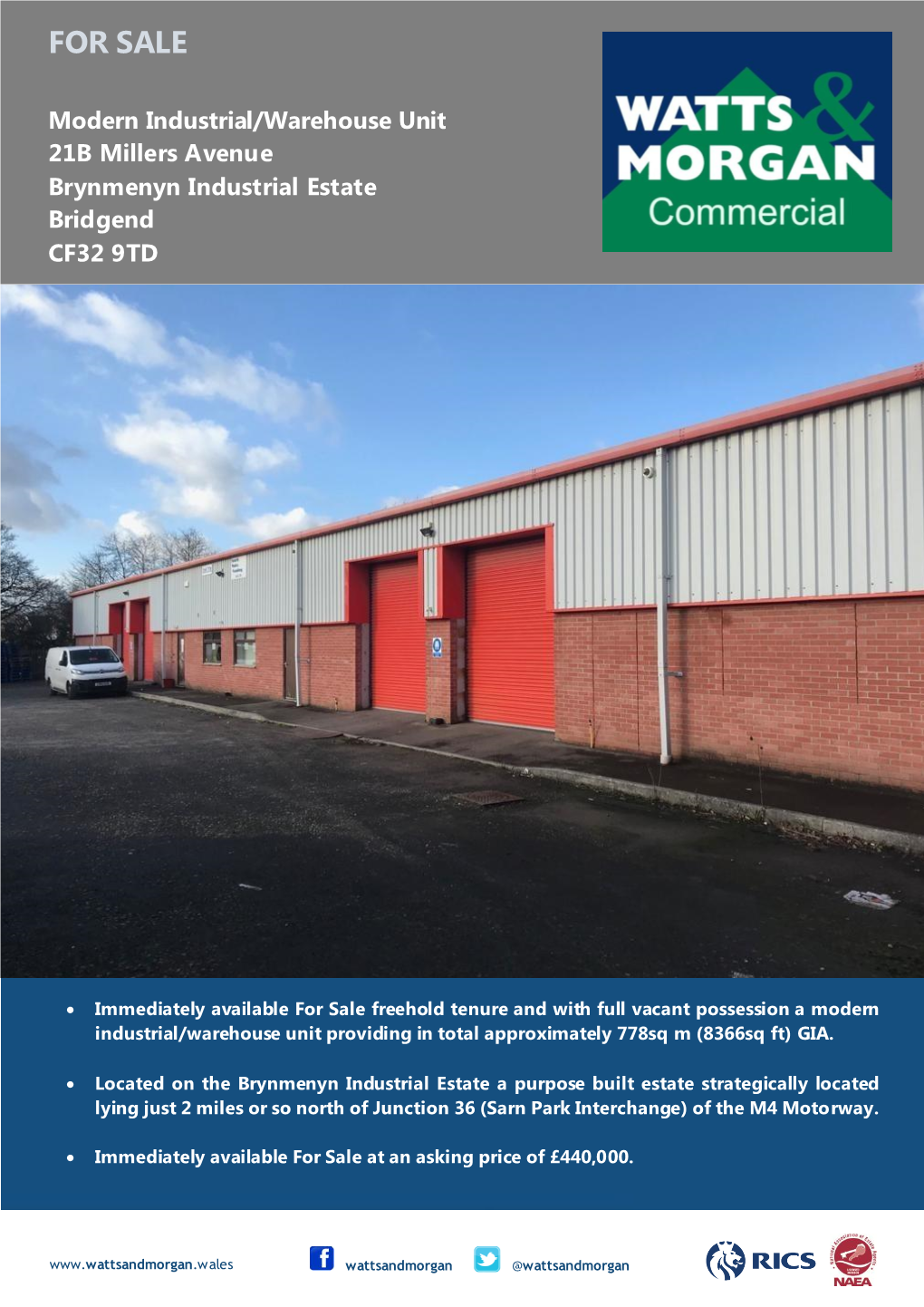 FOR SALE Modern Industrial/Warehouse