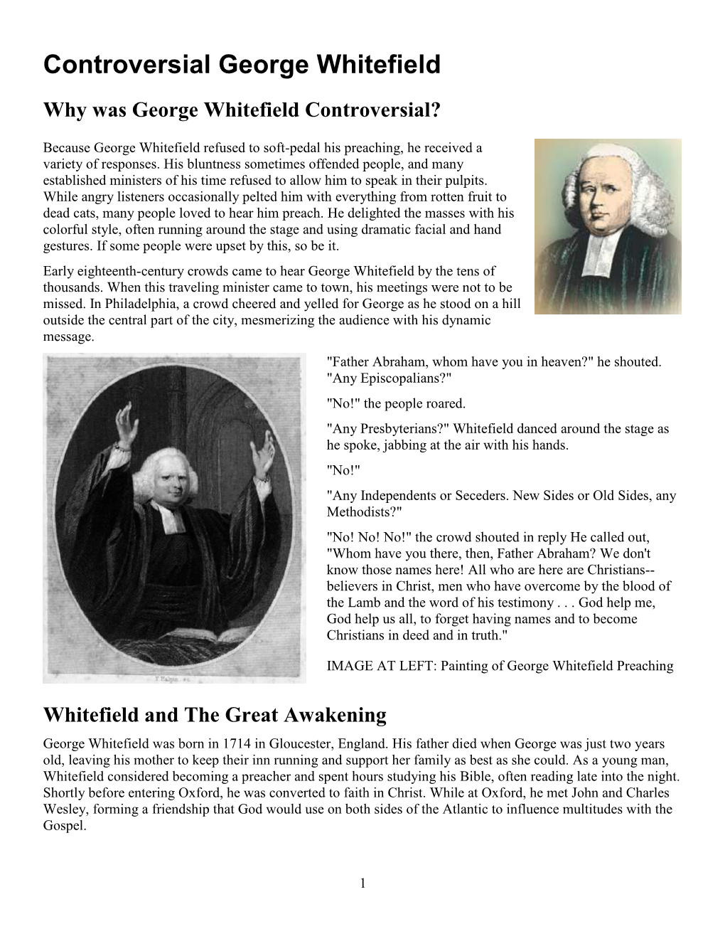 Controversial George Whitefield Why Was George Whitefield Controversial?