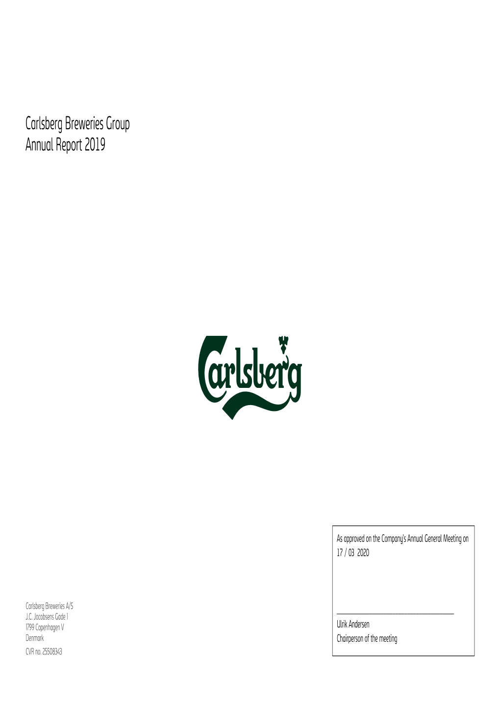 Carlsberg Breweries Group Annual Report 2019