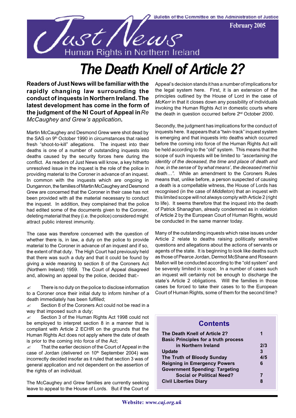 The Death Knell of Article 2?