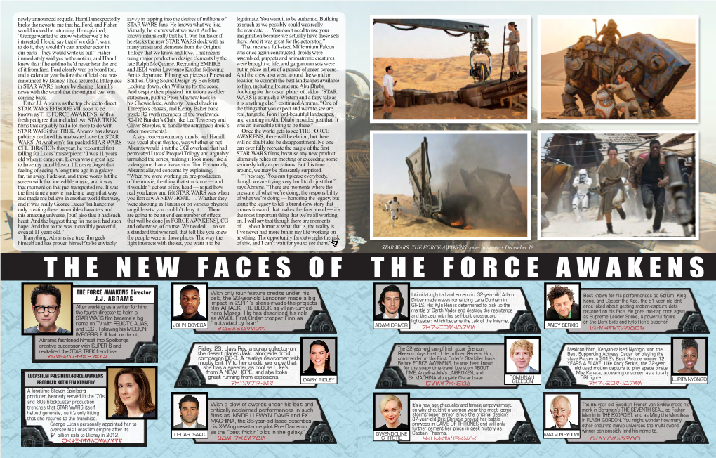 The New Faces of the Force Awakens