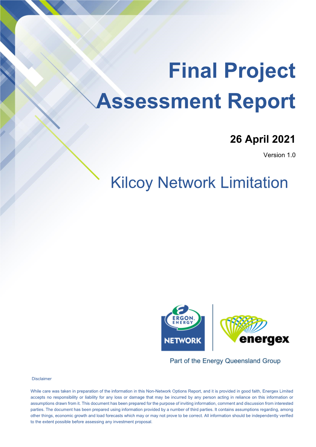 Final Project Assessment Report