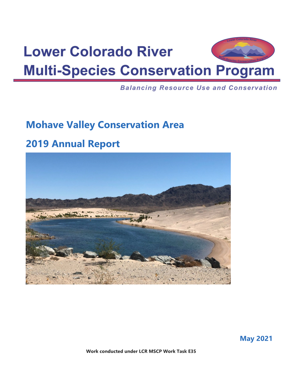 Mohave Valley Conservation Area, 2019 Annual Report