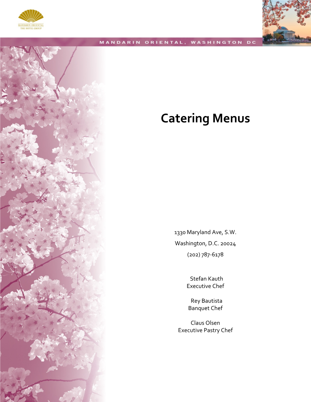 Catering Menus