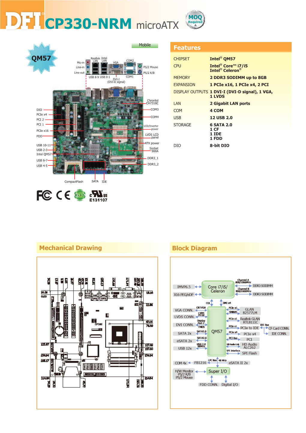 CP330-NRM Microatx