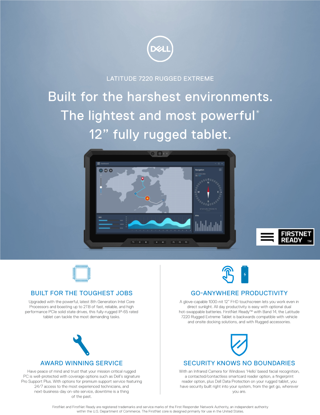 Dell Latitude 7220 Rugged Extreme Tablet Spec Sheet