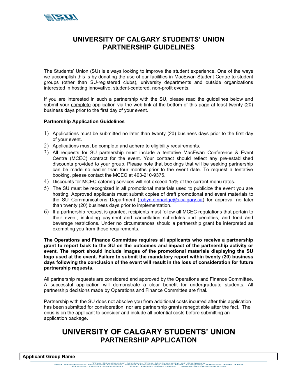 University of Calgary Students Union