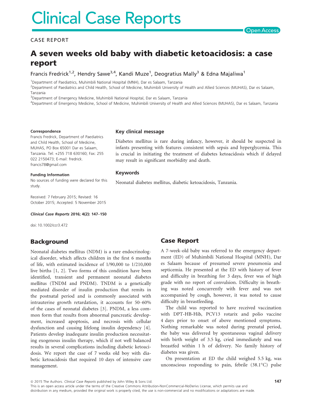 A Seven Weeks Old Baby with Diabetic Ketoacidosis