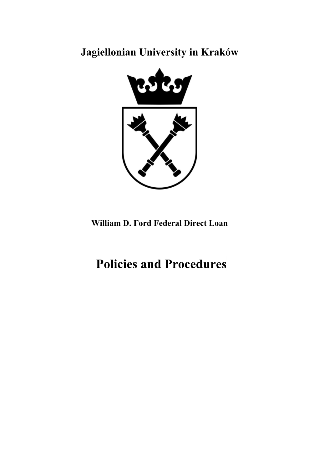 Policies and Procedures