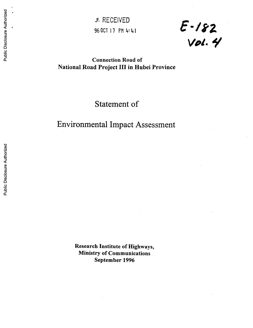 World Bank Document