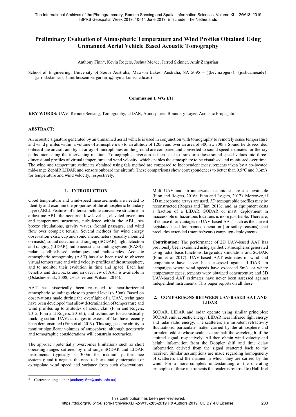 Preliminary Evaluation of Atmospheric Temperature and Wind Profiles Obtained Using Unmanned Aerial Vehicle Based Acoustic Tomography