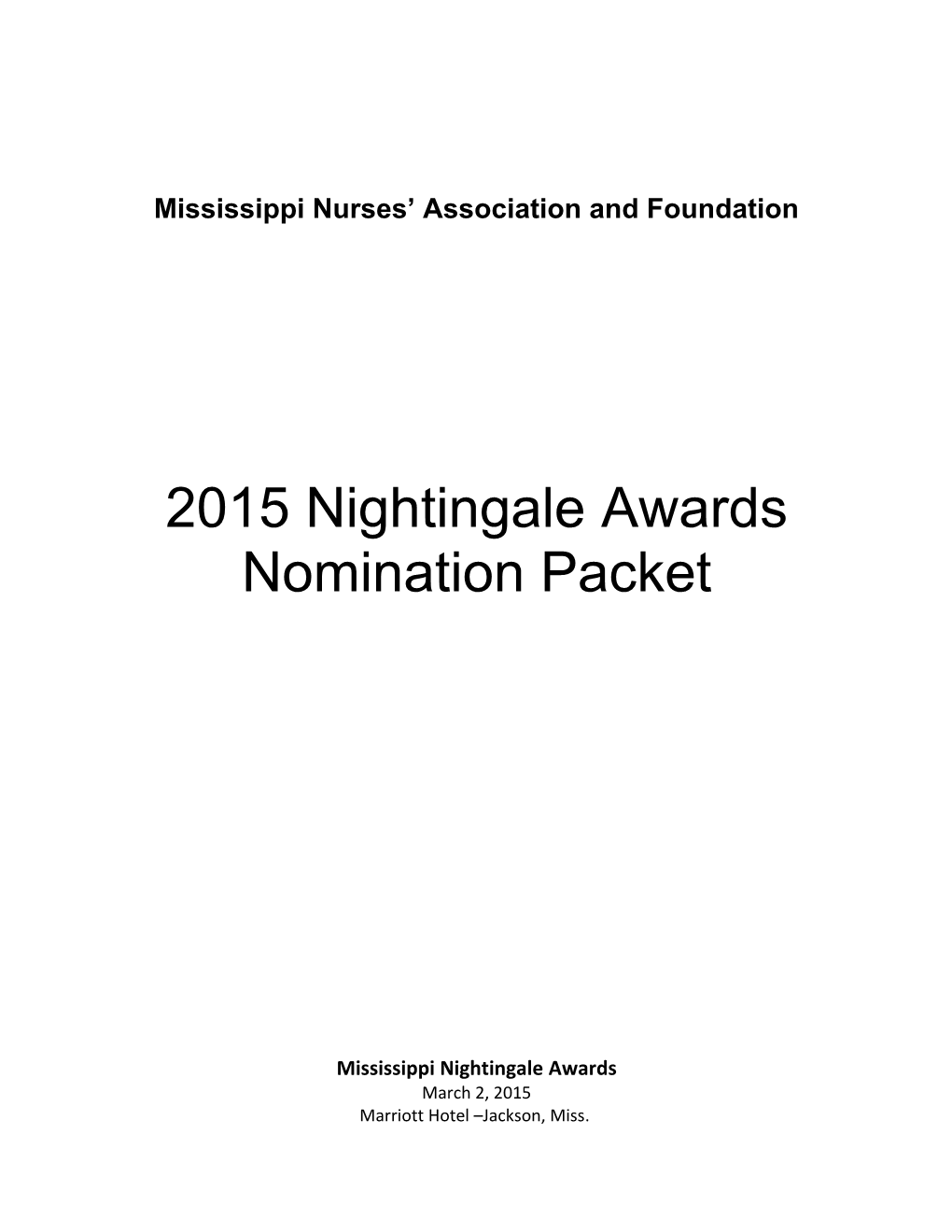 2008 Nightingale Sponsor Benefits and Form