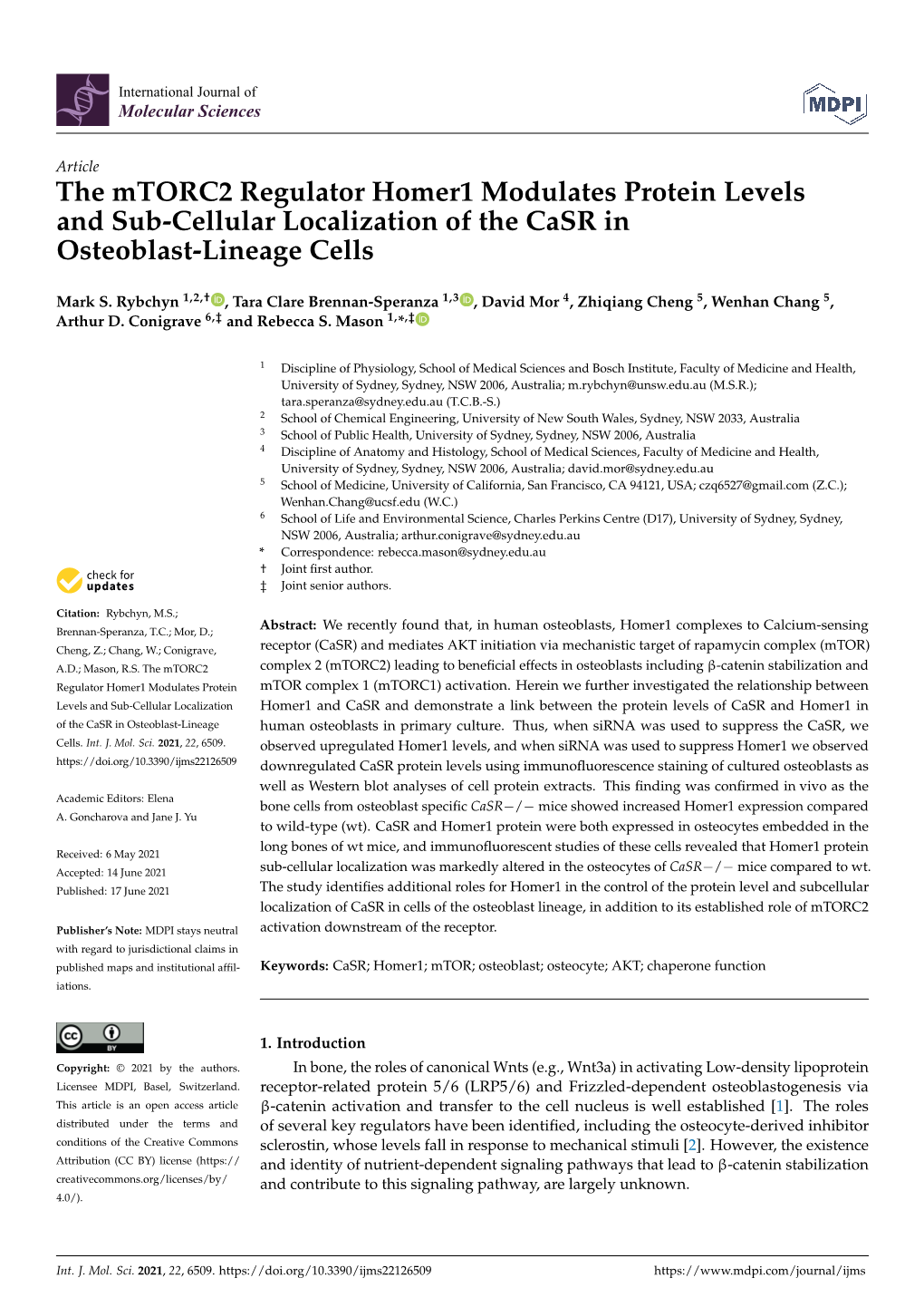 The Mtorc2 Regulator Homer1 Modulates Protein Levelsand Sub