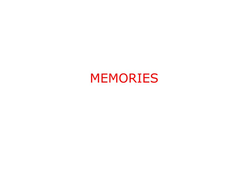 Memory Outline