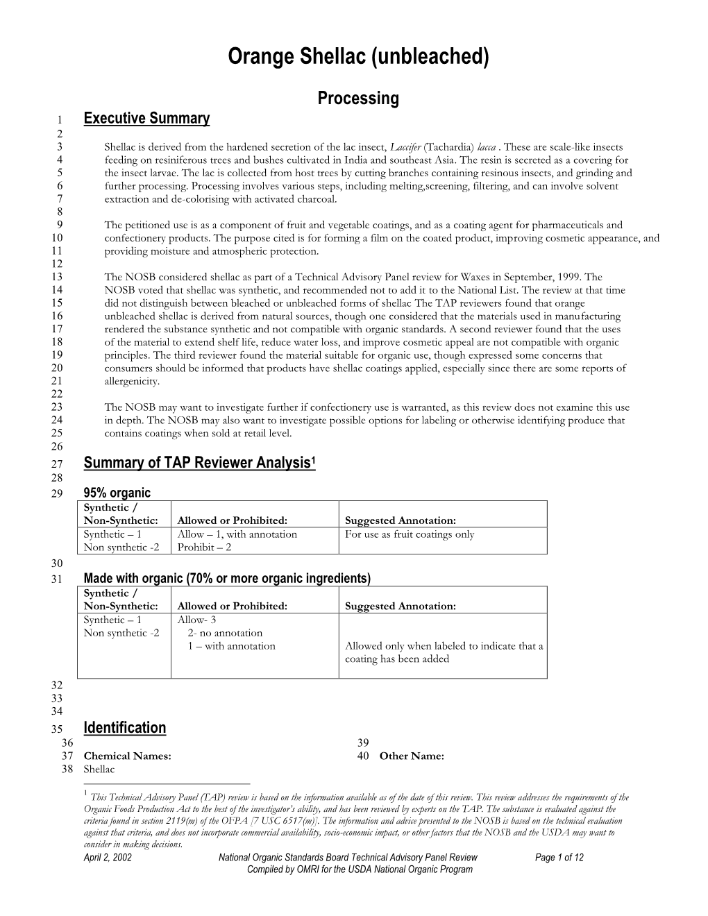 Technical Advisory Panel Report (2002) (PDF)