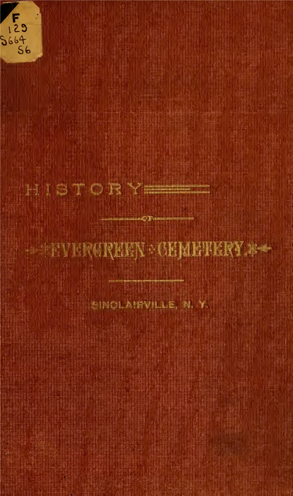 History of Evergreen Cemetery