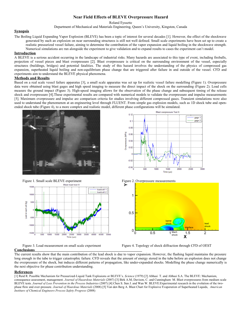 Near Field Effects of BLEVE Overpressure Hazard