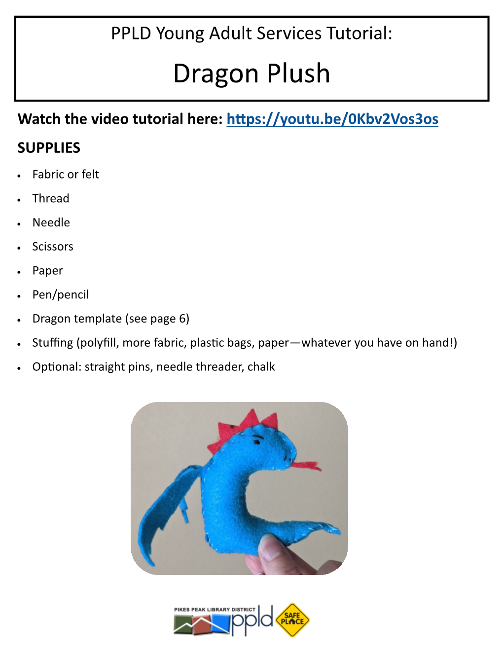 Dragon Plush Tutorial