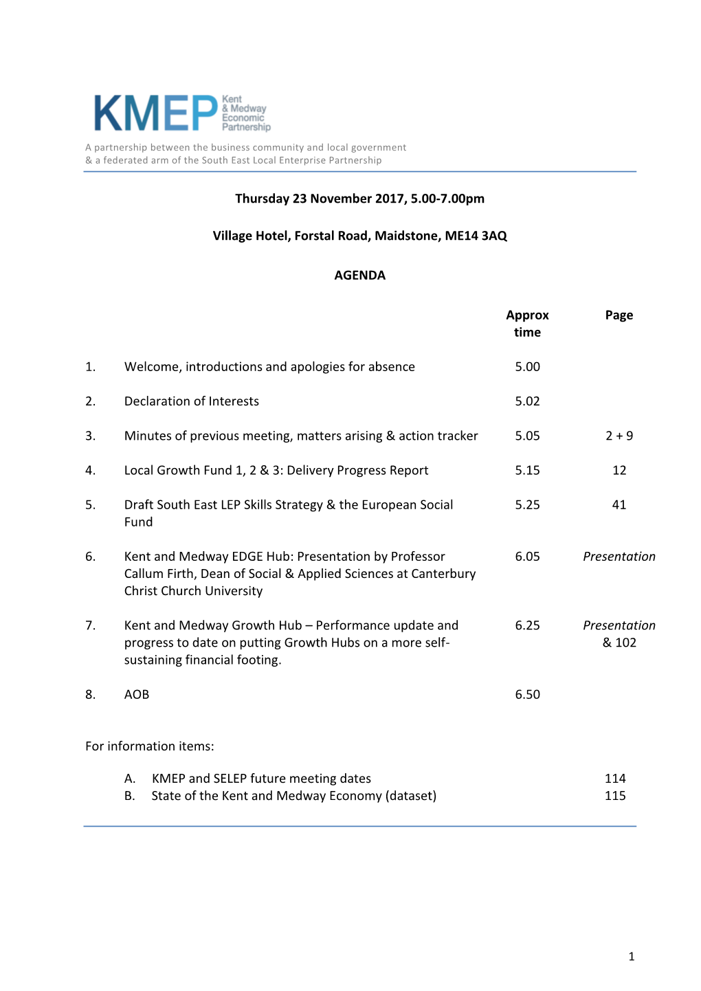 KMEP Board Papers 231117