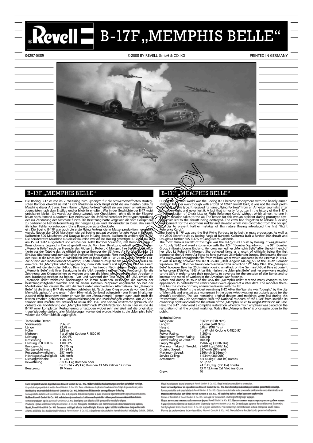 B-17F„Memphis Belle“