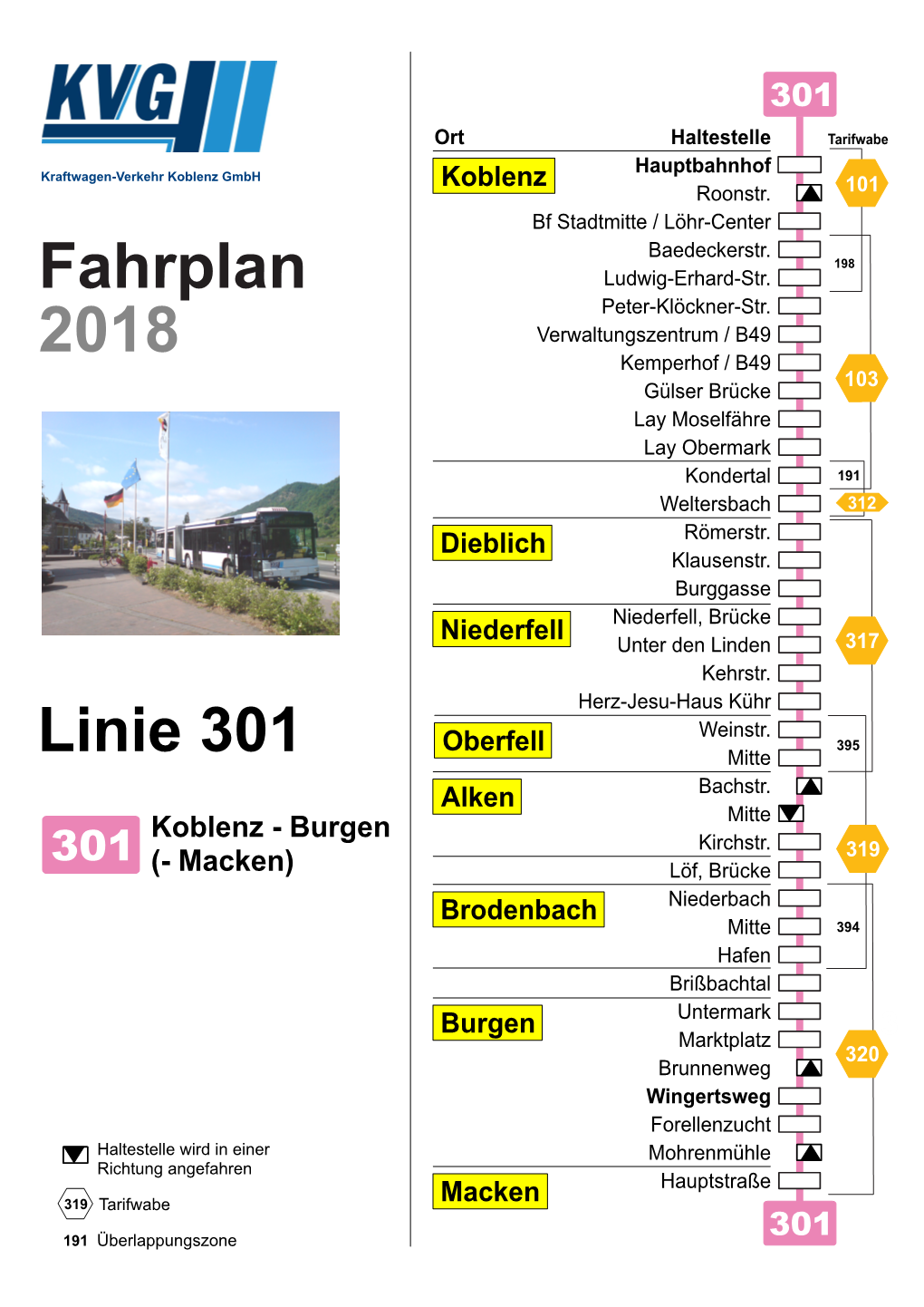 Fahrplan 2018