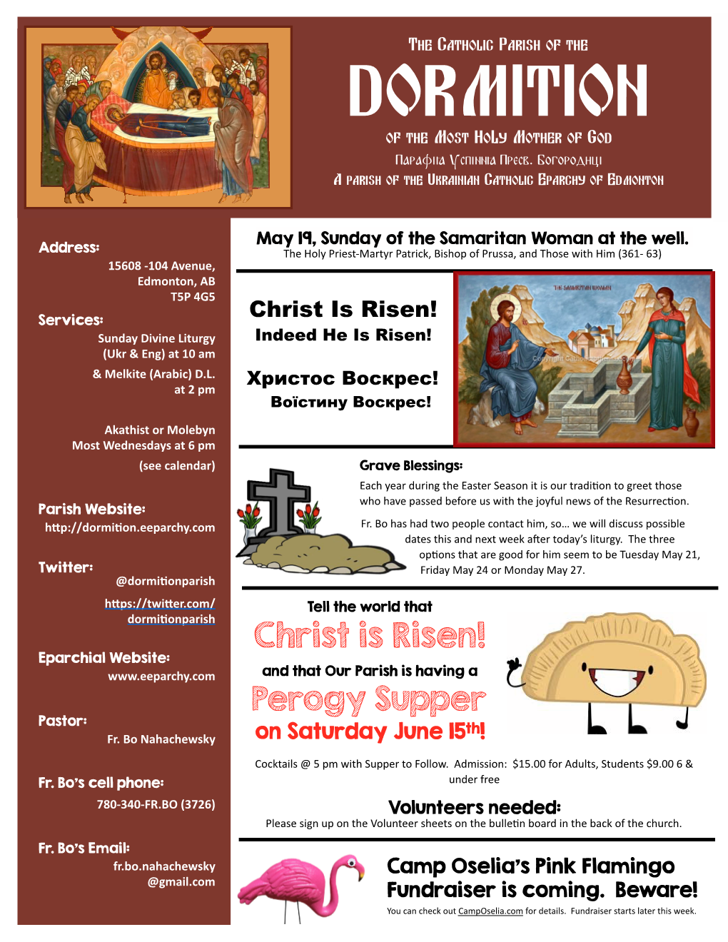 Bulletin 2019 05 19 Dormition