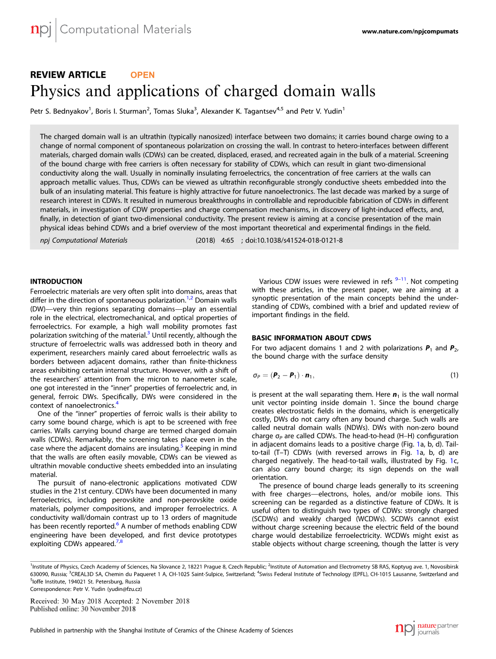 Physics and Applications of Charged Domain Walls