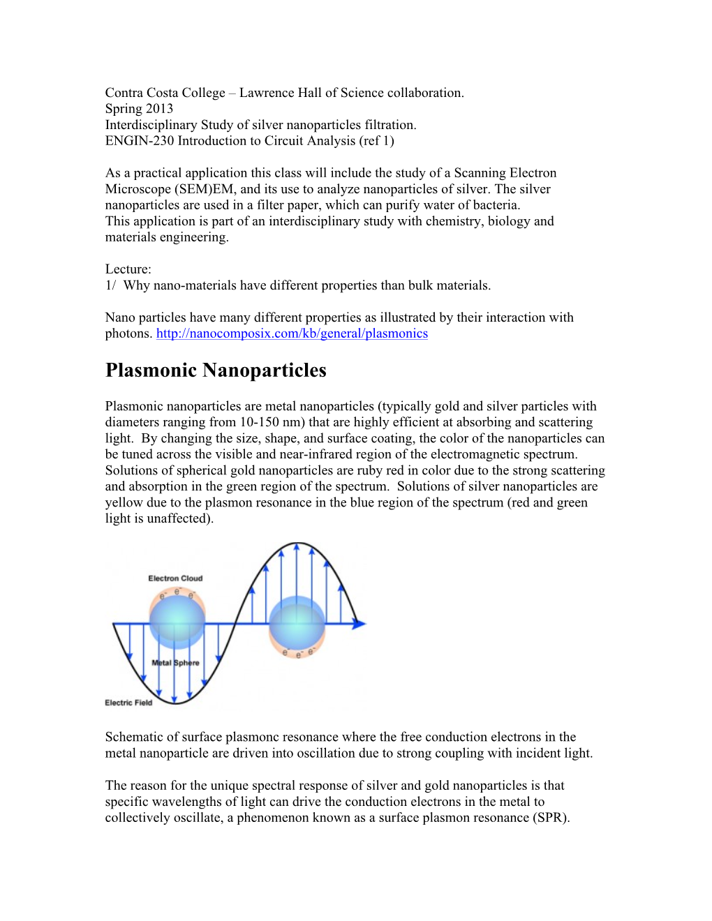 Plasmonic Nanoparticles