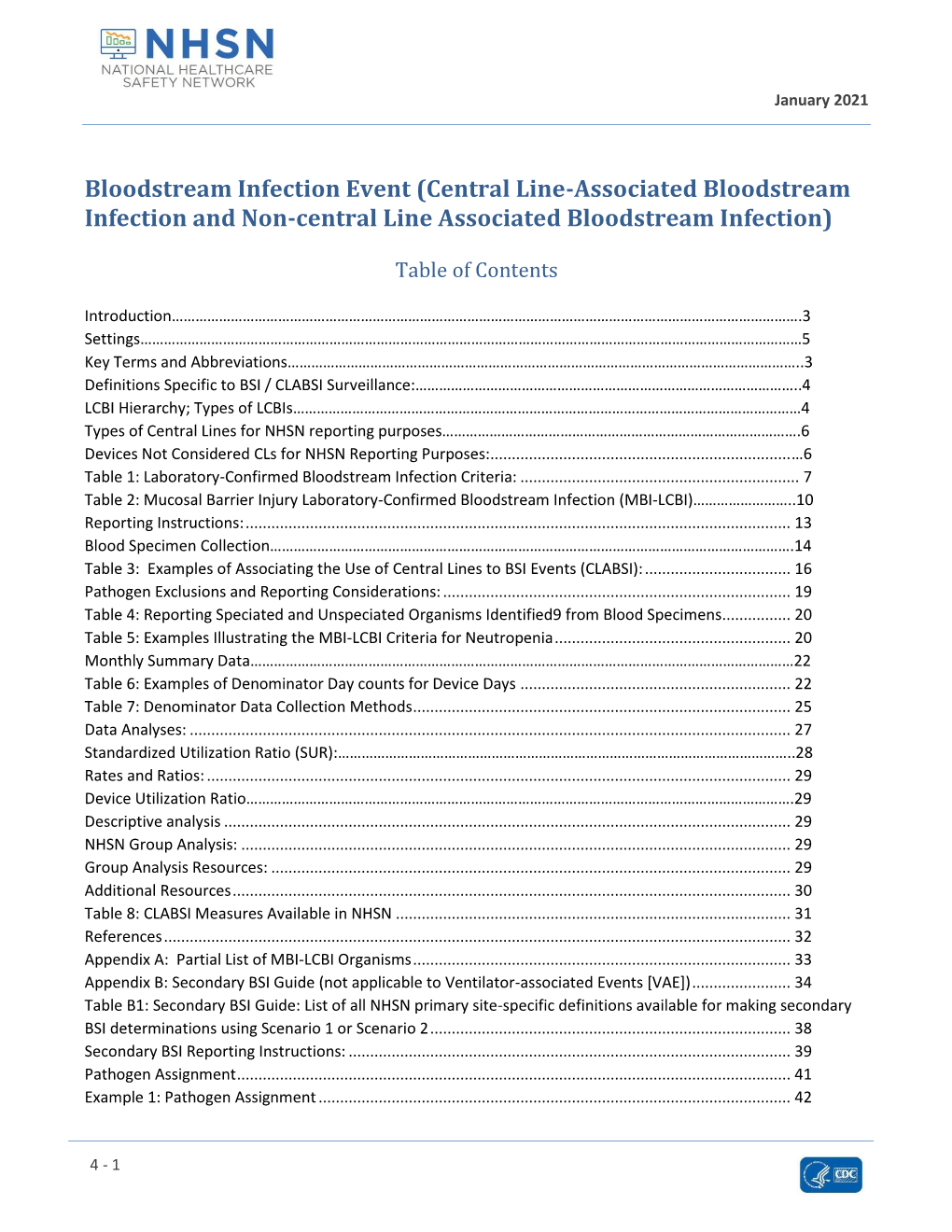 Central Line-Associated Bloodstream Infection (CLABSI) Event