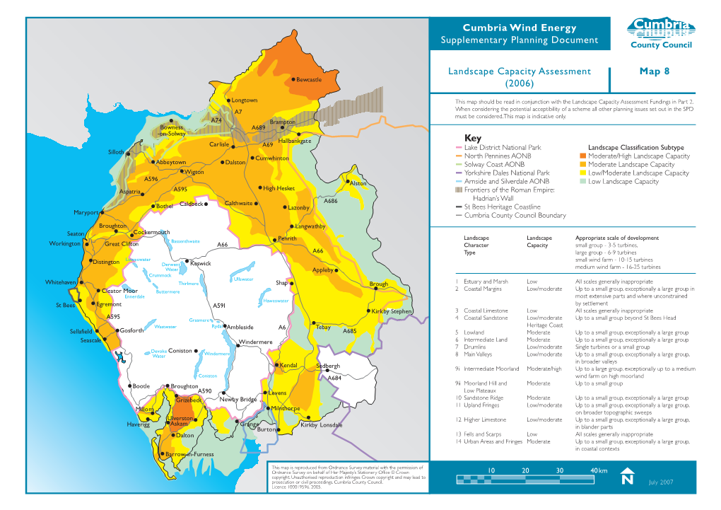 Cumbria Wind Energy Supplementary Planning Document Landscape