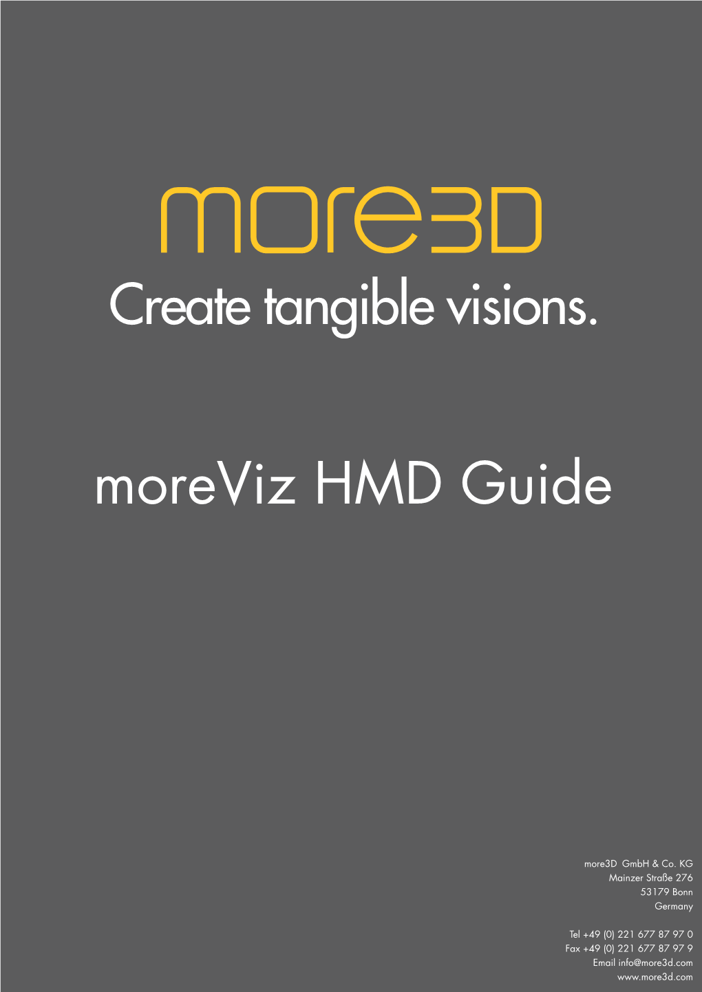 Moreviz HMD Guide
