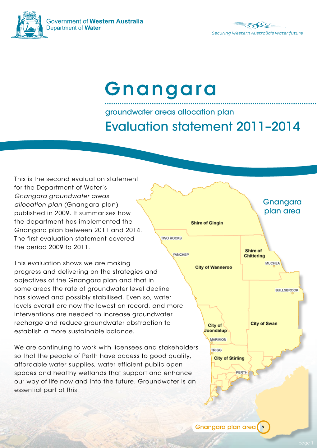 Gnangara Groundwater Areas Allocation Plan