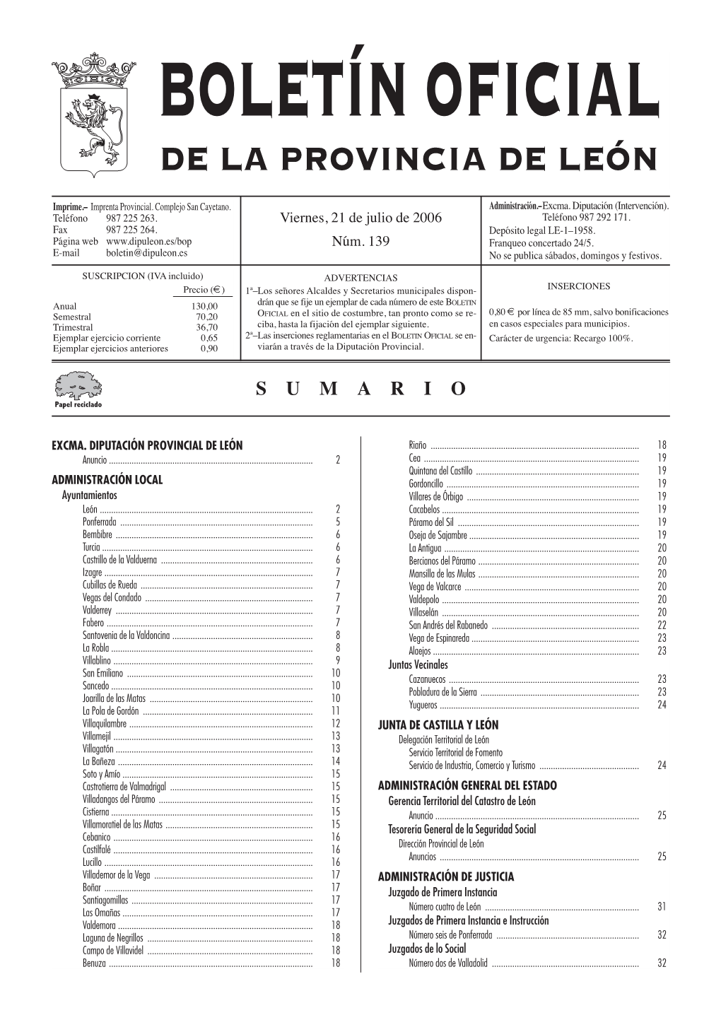 De La Provincia De León