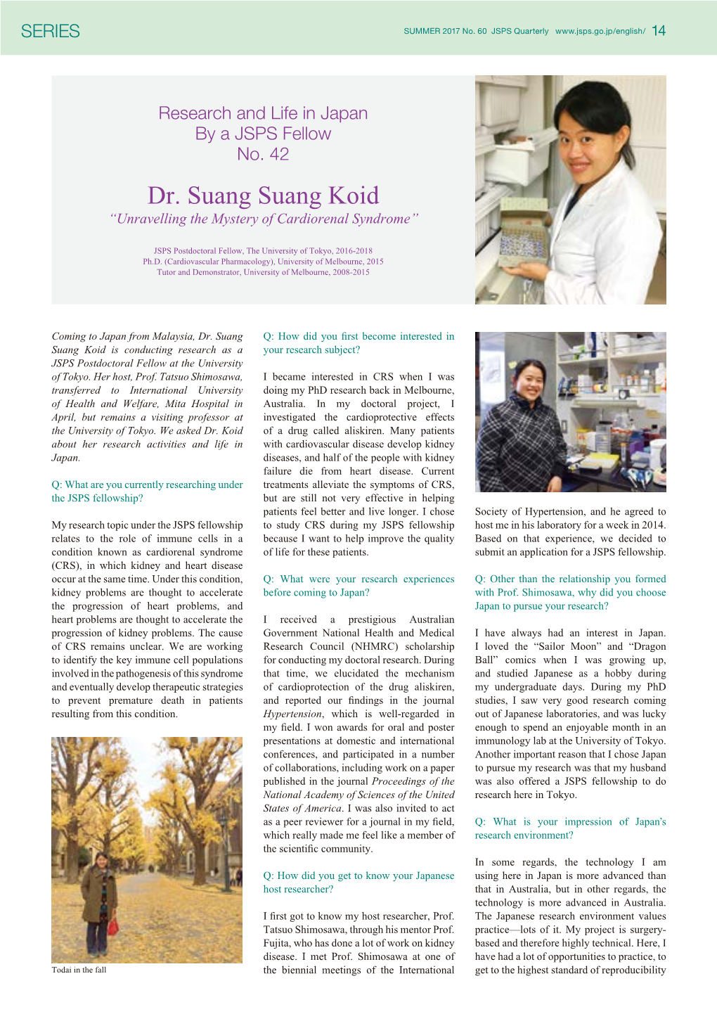 Dr. Suang Suang Koid “Unravelling the Mystery of Cardiorenal Syndrome”
