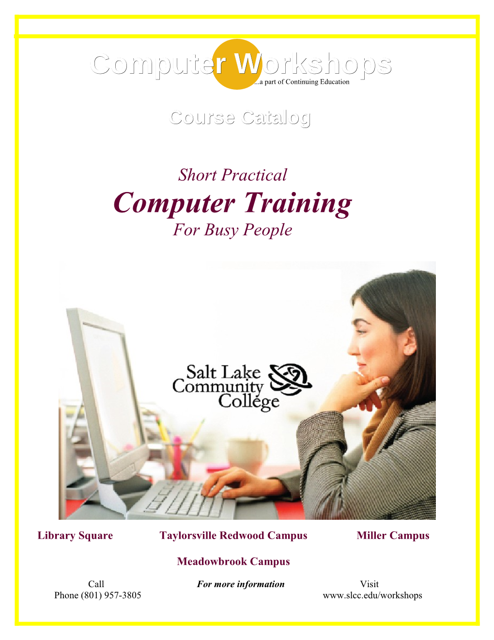 SLCC Computer Workshops Catalog