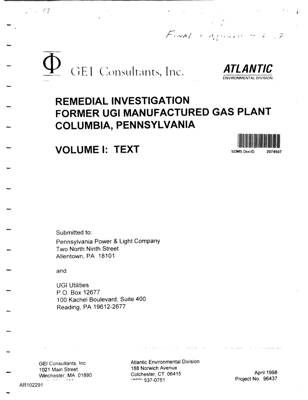 Remedial Investigation Report