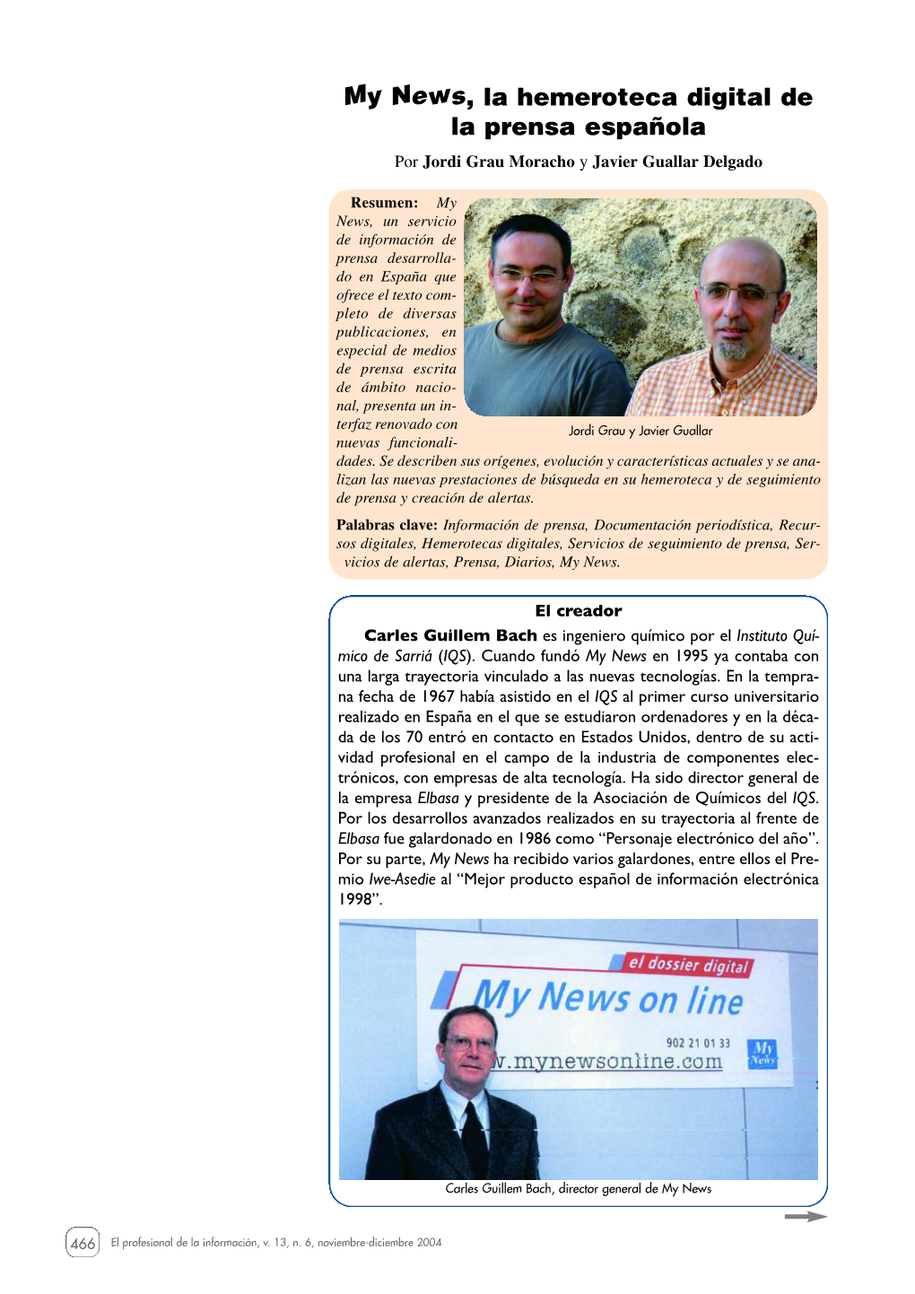 My News, La Hemeroteca Digital De La Prensa Española