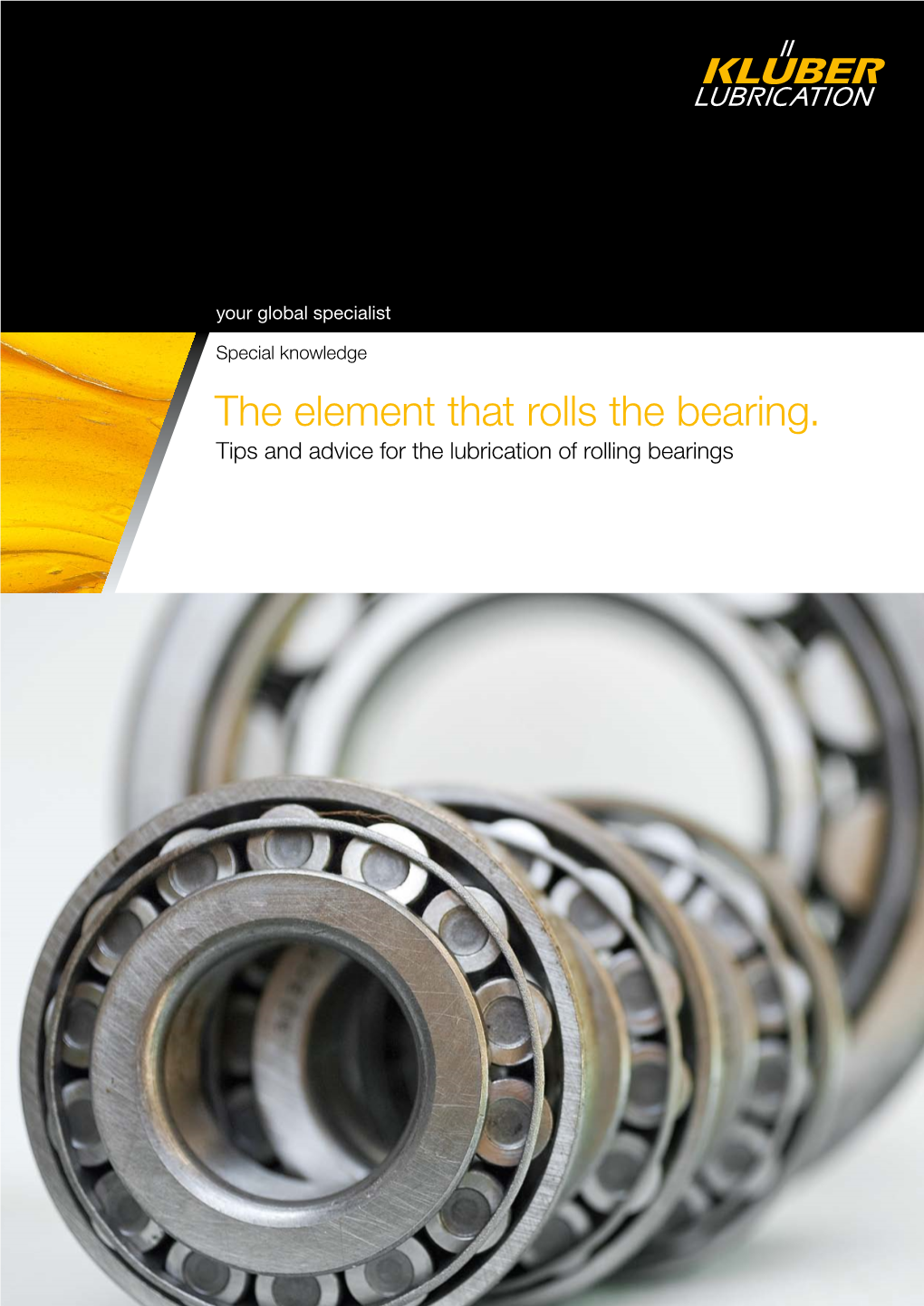 Lubrication of Rolling Bearings Speciality Lubricants from Klüber Lubrication – Always a Good Choice 3