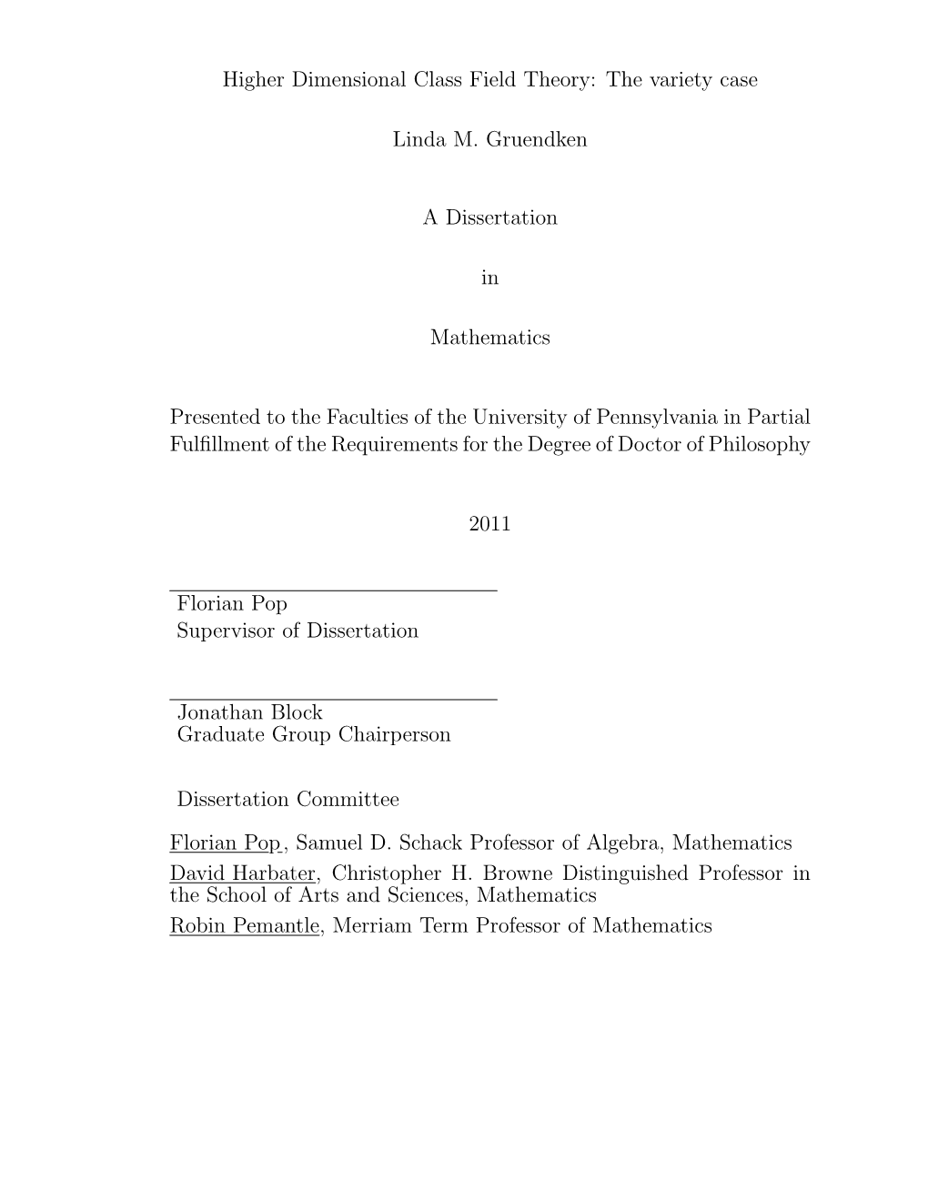 Higher Dimensional Class Field Theory: the Variety Case