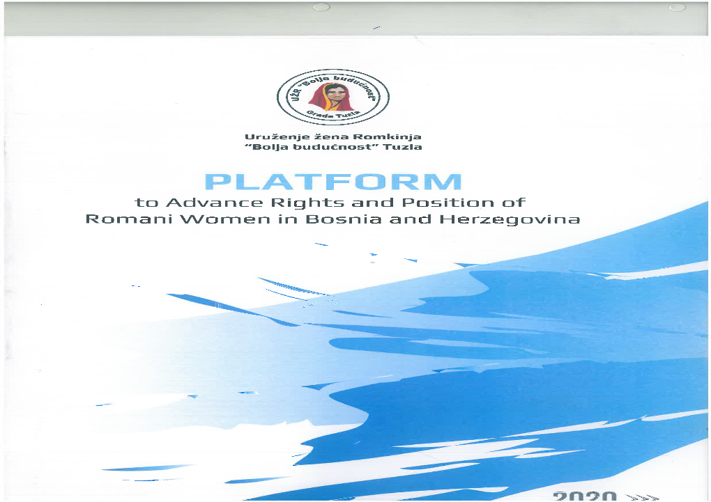 PLATFORM-To-Advance-Rights-And-Postition-Of-Roma-Women-In-Bosnia-And-Herzegovina.Pdf