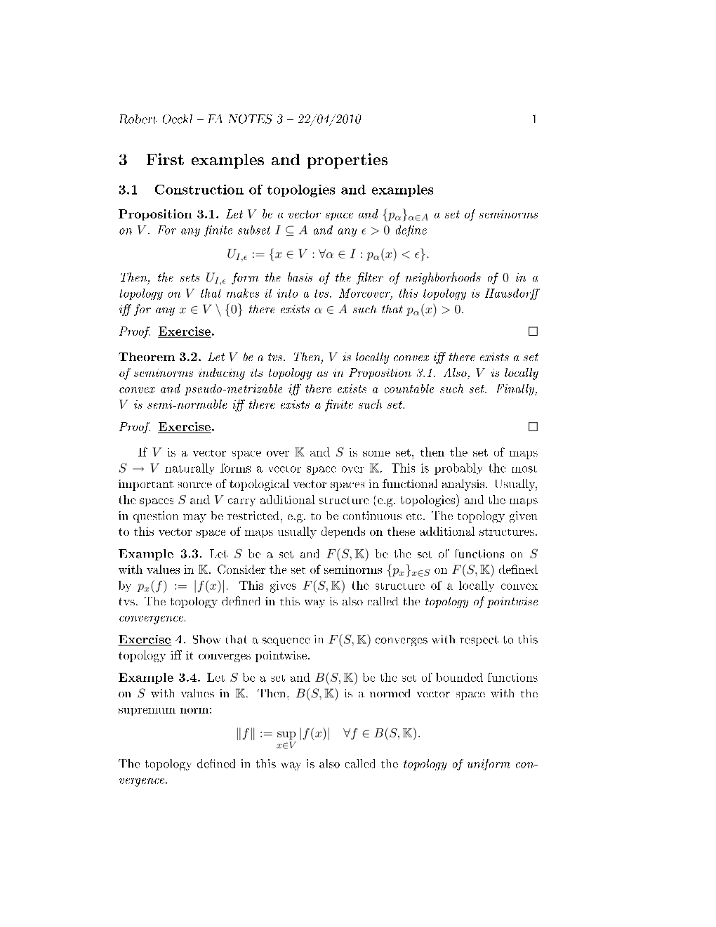 3 First Examples and Properties