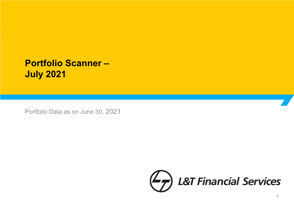 Portfolio Scanner – July 2021