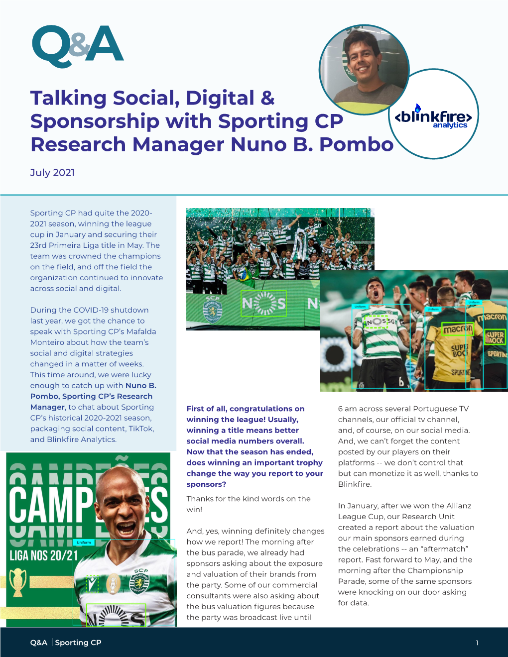 Talking Social, Digital & Sponsorship with Sporting CP Research