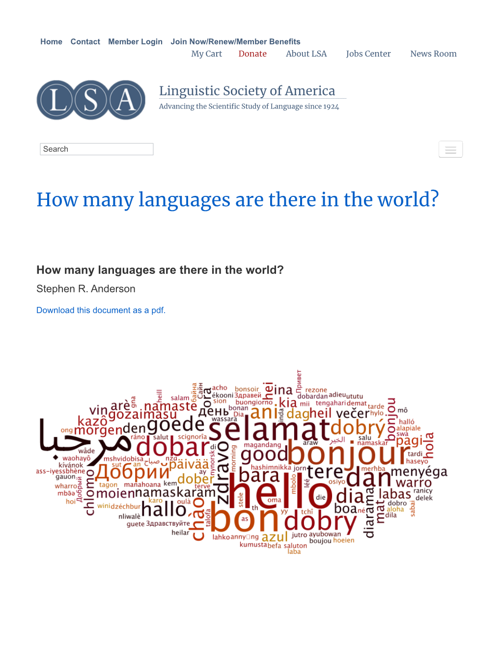 How Many Languages Are There in the World?