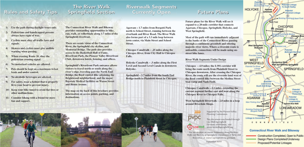 River Walk Brochure with Map and Parking Info