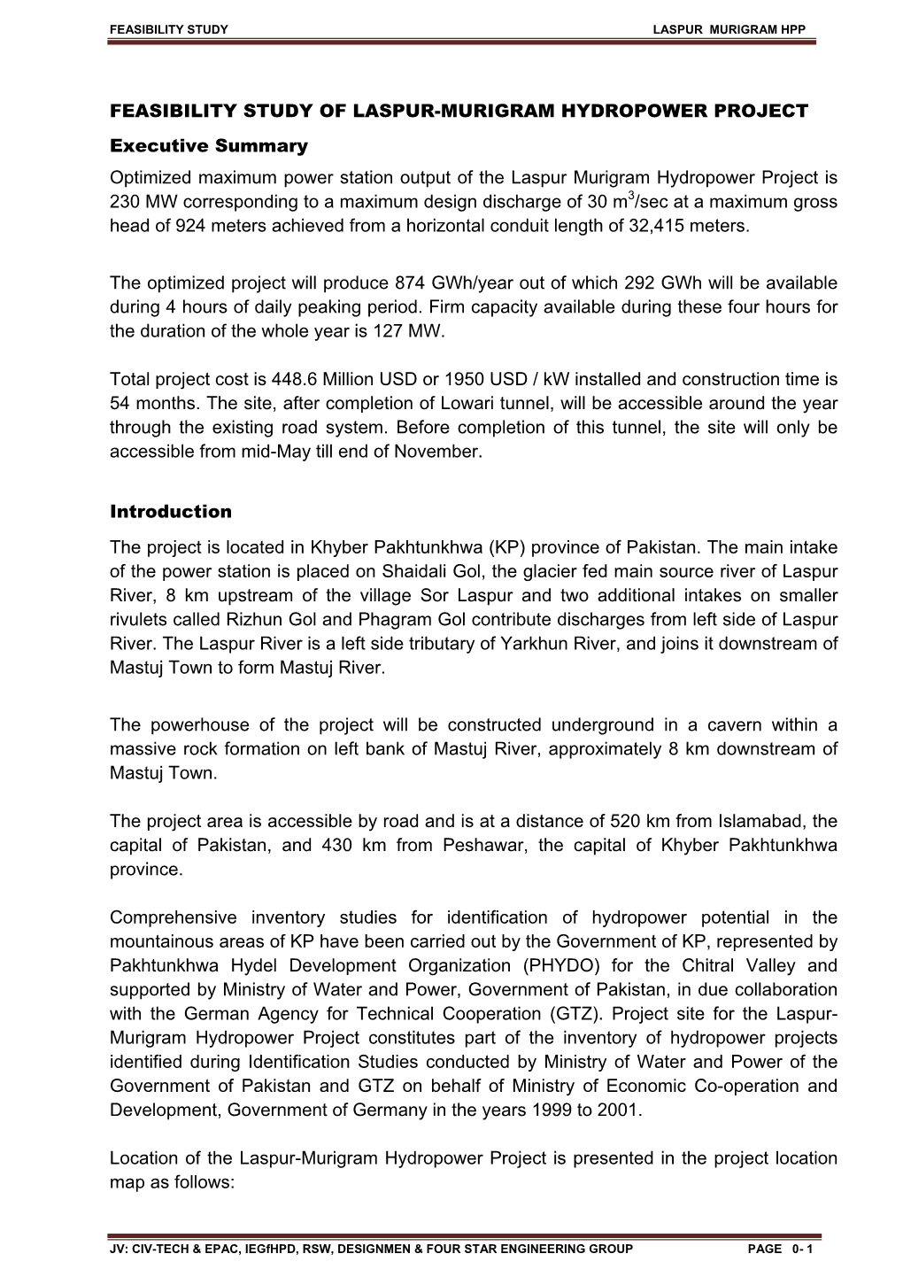 Feasibility Study of Laspur-Murigram