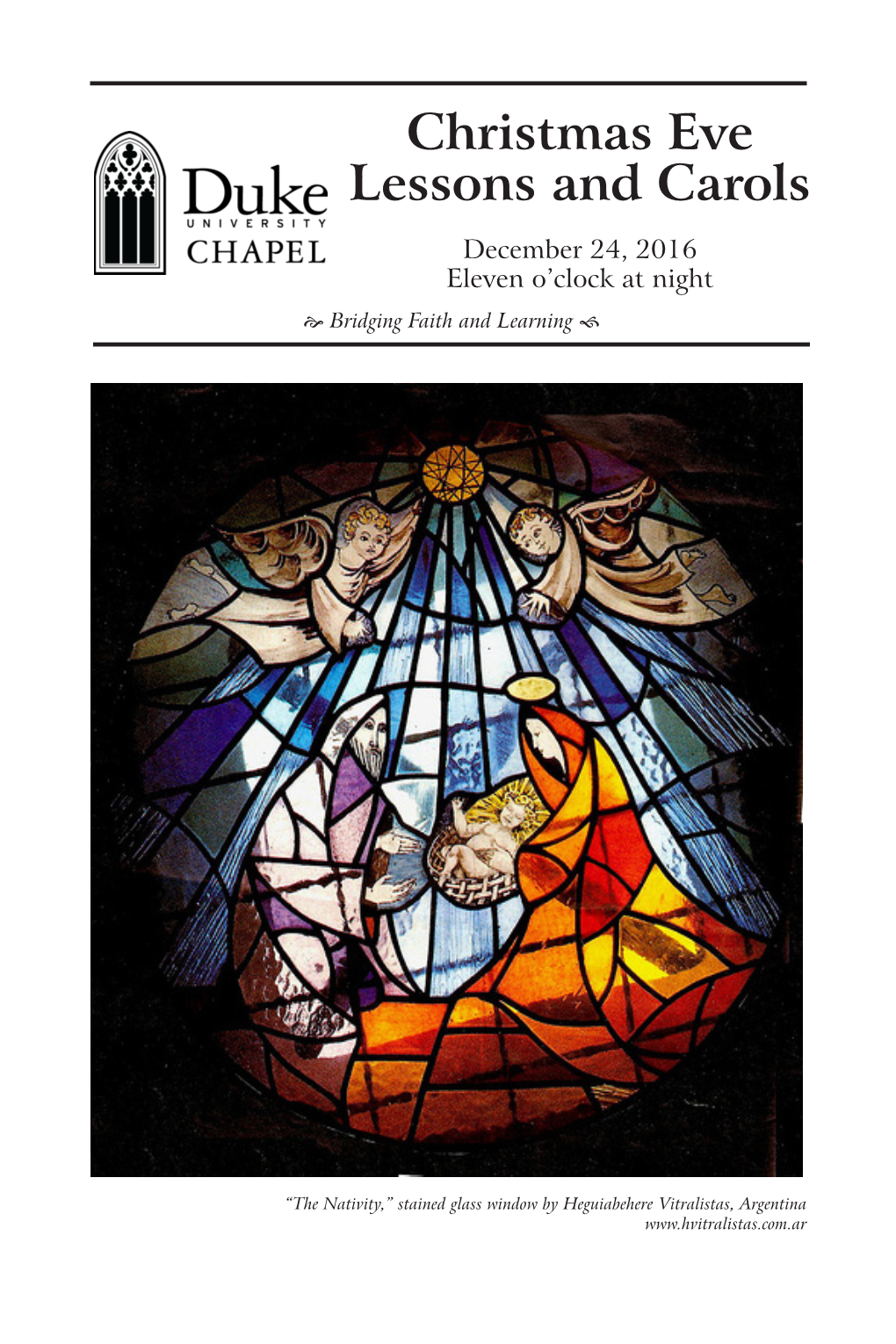 Christmas Eve Lessons and Carols