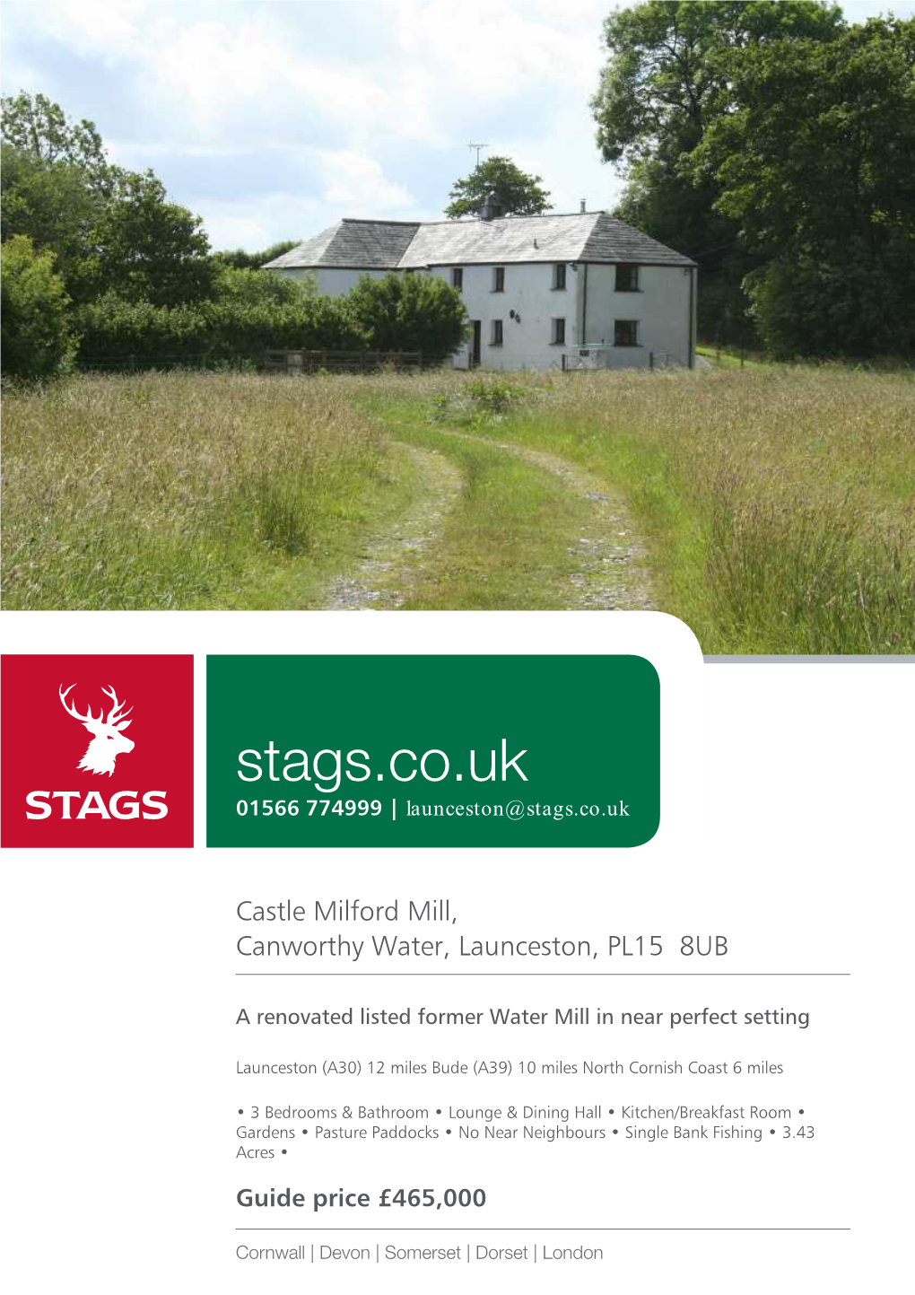 Stags.Co.Uk 01566 774999 | Launceston@Stags.Co.Uk