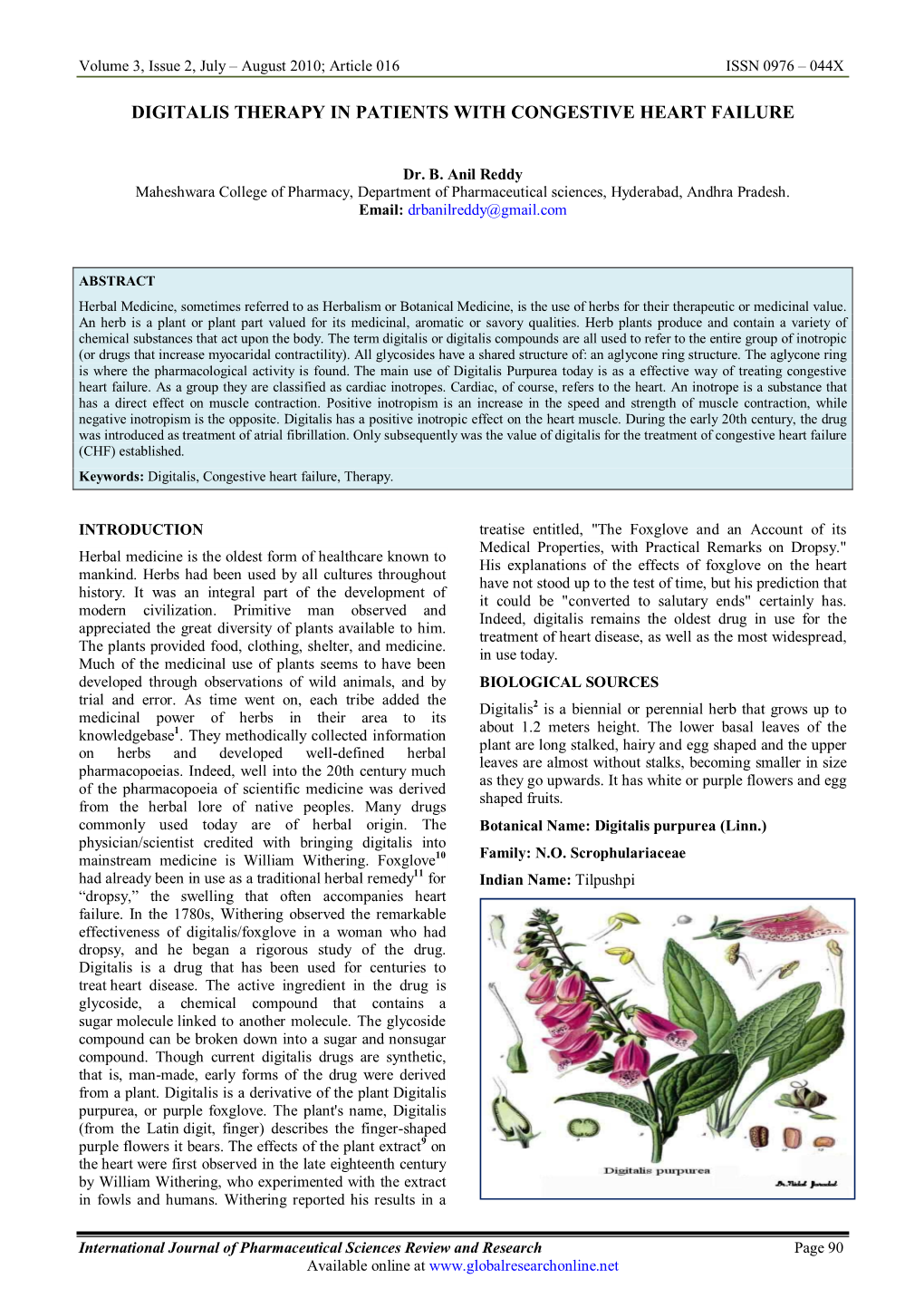 Digitalis Therapy in Patients with Congestive Heart Failure